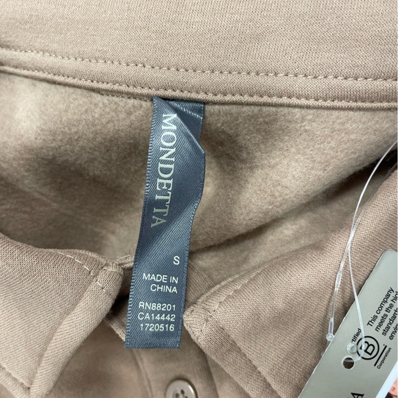 Mondetta Ladies' Collared Fleece Pullover Top Women's Sweater Size: S - Picture 6 of 8